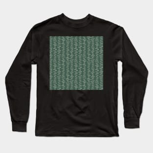 Green Stone Zig Zag Long Sleeve T-Shirt